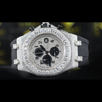 VVS1 Moissanite Iced Out Watch Swiss Movement Automatic Watch For Man