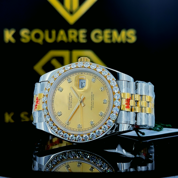 MOISSANITE ICED OUT WATCH SWISS MOVEMENT AUTOMATIC WATCH FOR MAN