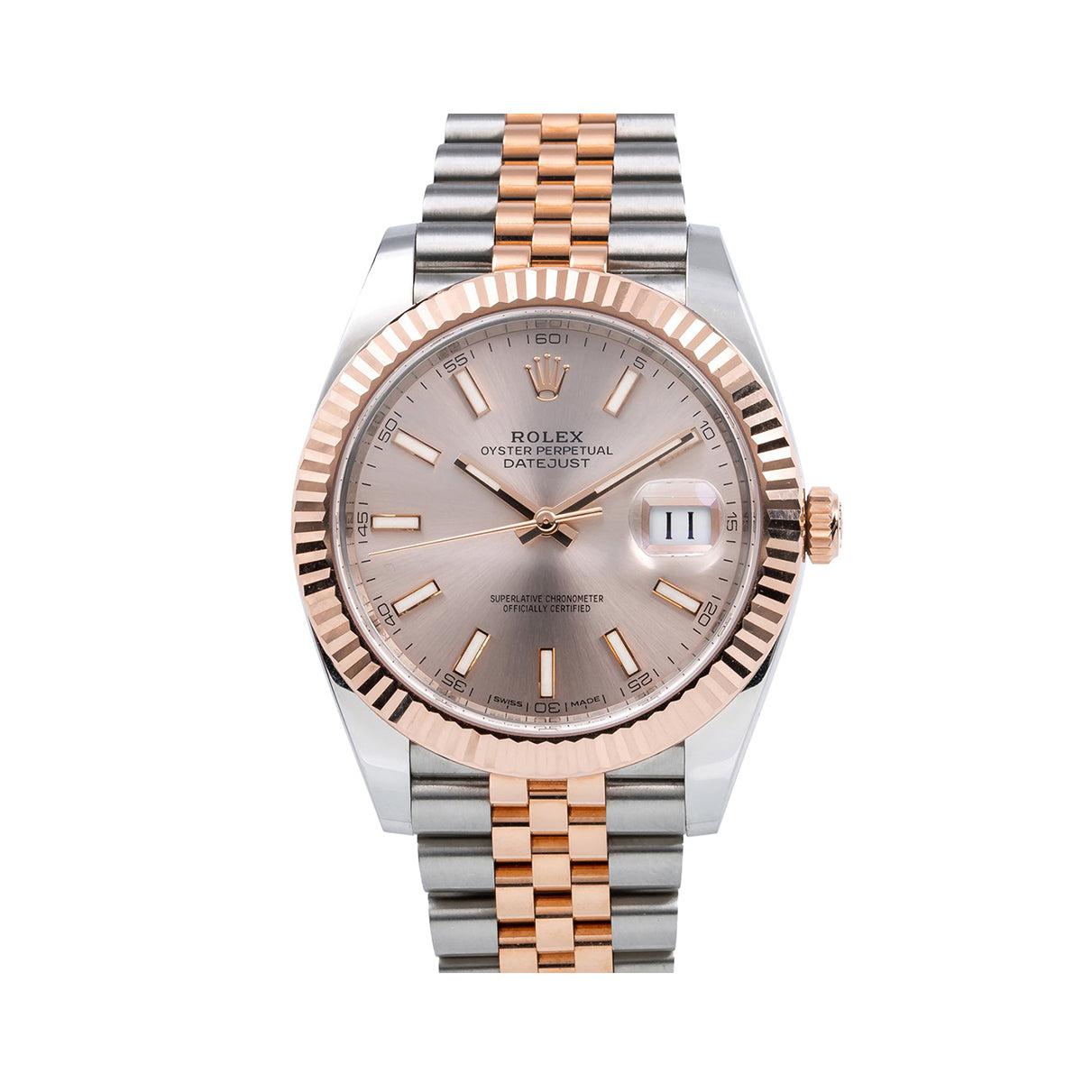 Two Tone Rolex DateJust Sundust Dial