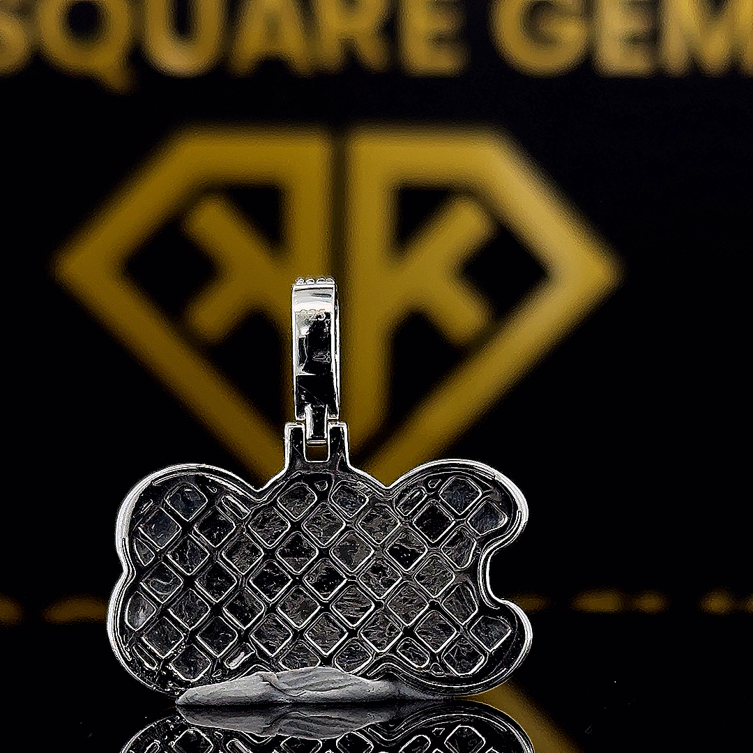 Discover the TripleLux 1.75 Ct Moissanite Custom Hip Hop Pendant. Crafted in sterling silver