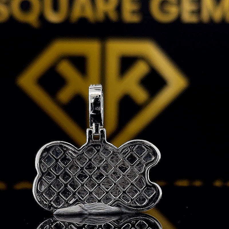 Discover the TripleLux 1.75 Ct Moissanite Custom Hip Hop Pendant. Crafted in sterling silver