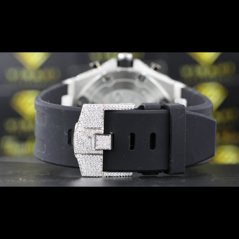 VVS1 Moissanite Iced Out Watch Swiss Movement Automatic Watch For Man