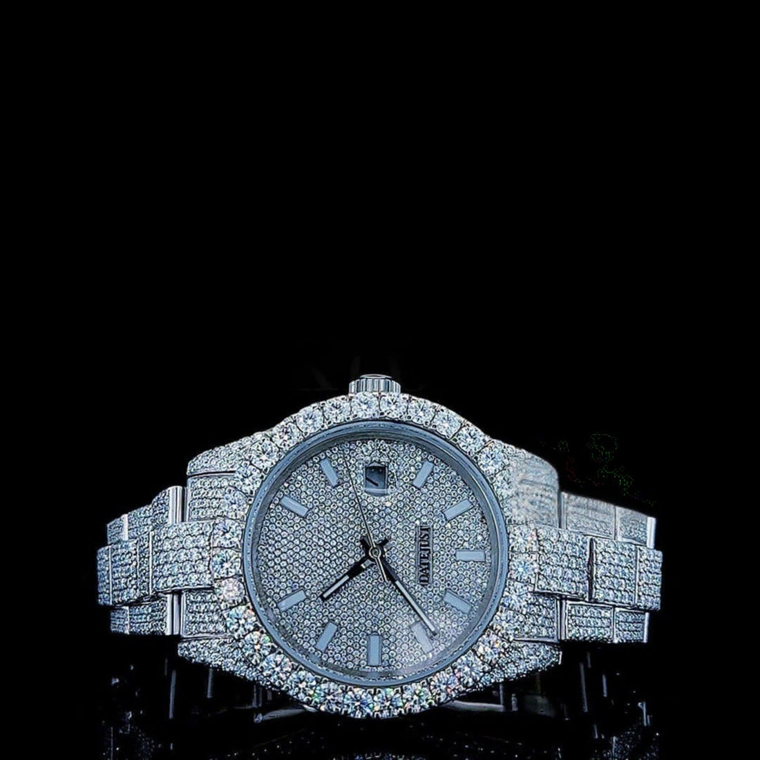 Datejust Rolex Full Iced Out Moissanite Diamond Watch