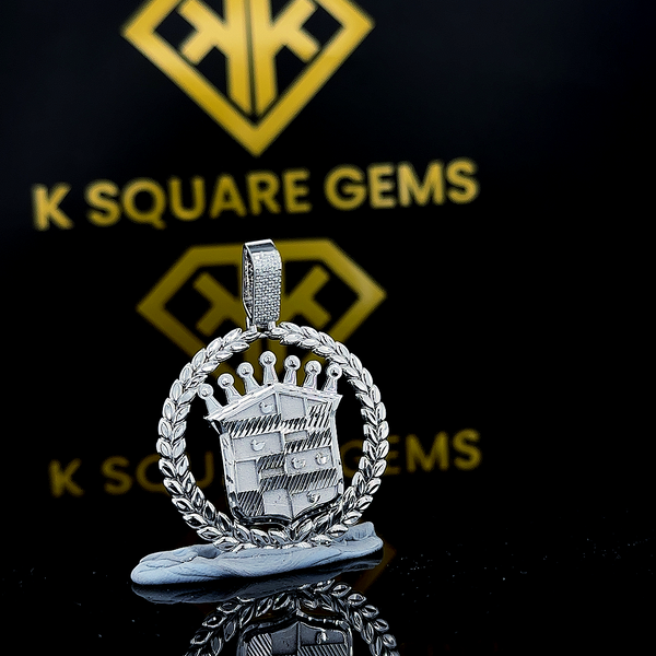 Regal Crest Moissanite Pendant