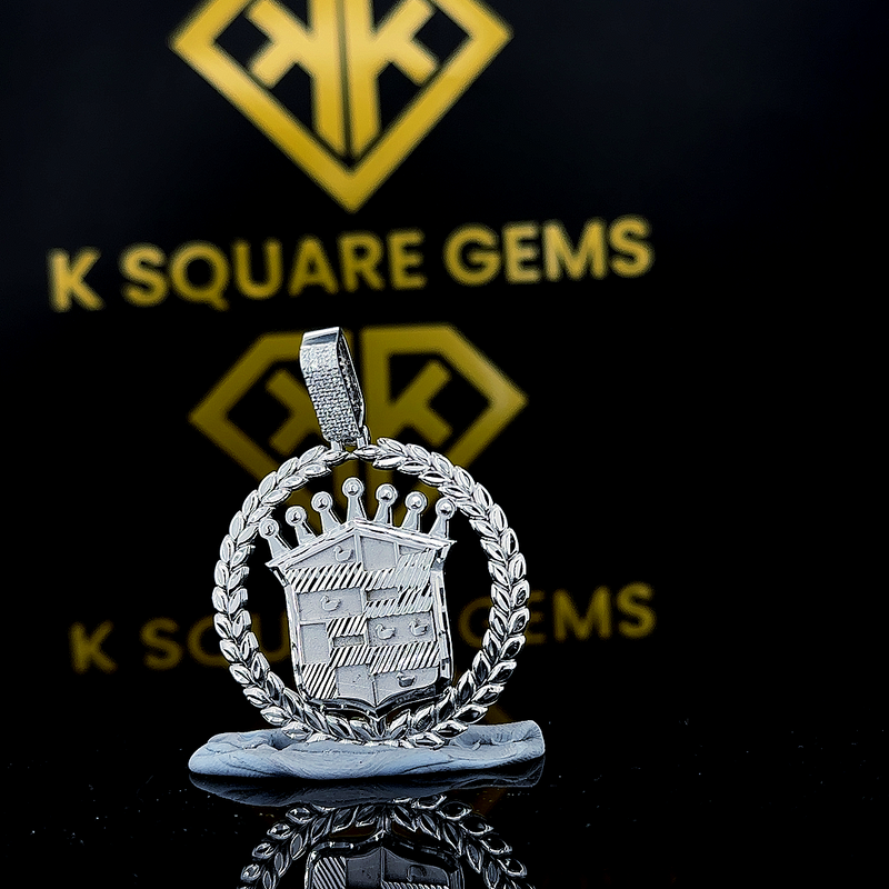 Regal Crest Moissanite Pendant