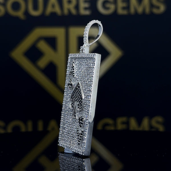 Ace's Edge Moissanite Pendant