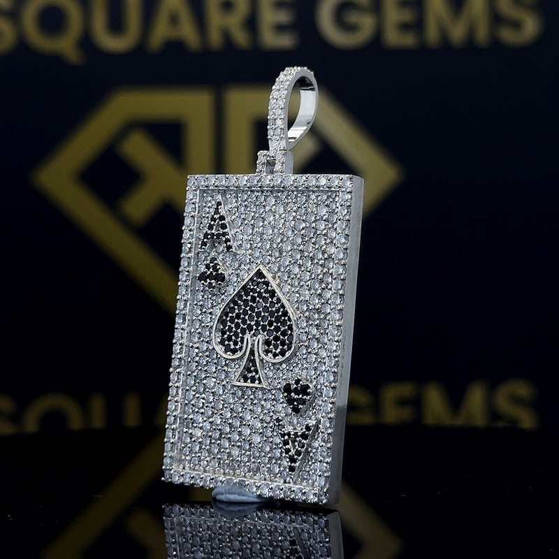 Ace's Edge Moissanite Pendant