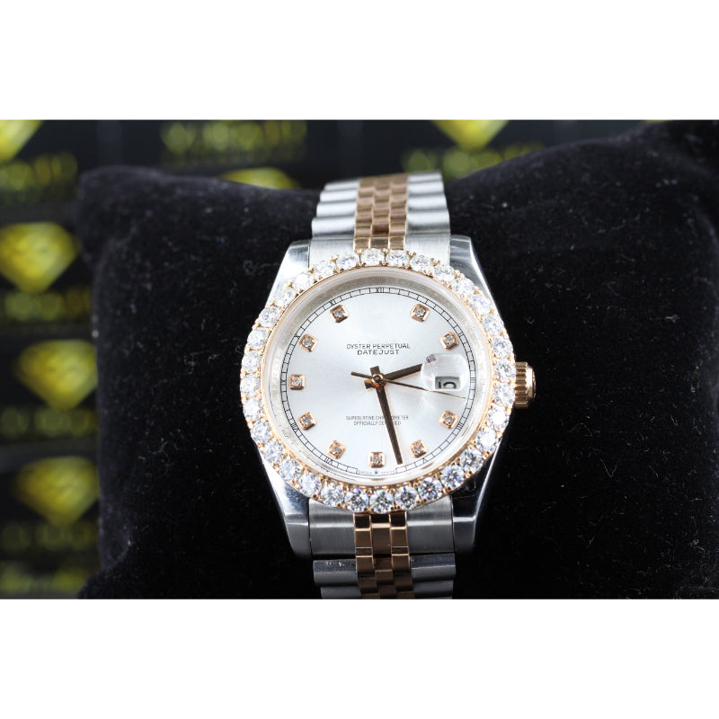 VVS1 Moissanite Iced Out Watch Swiss Movement Automatic Watch For Man