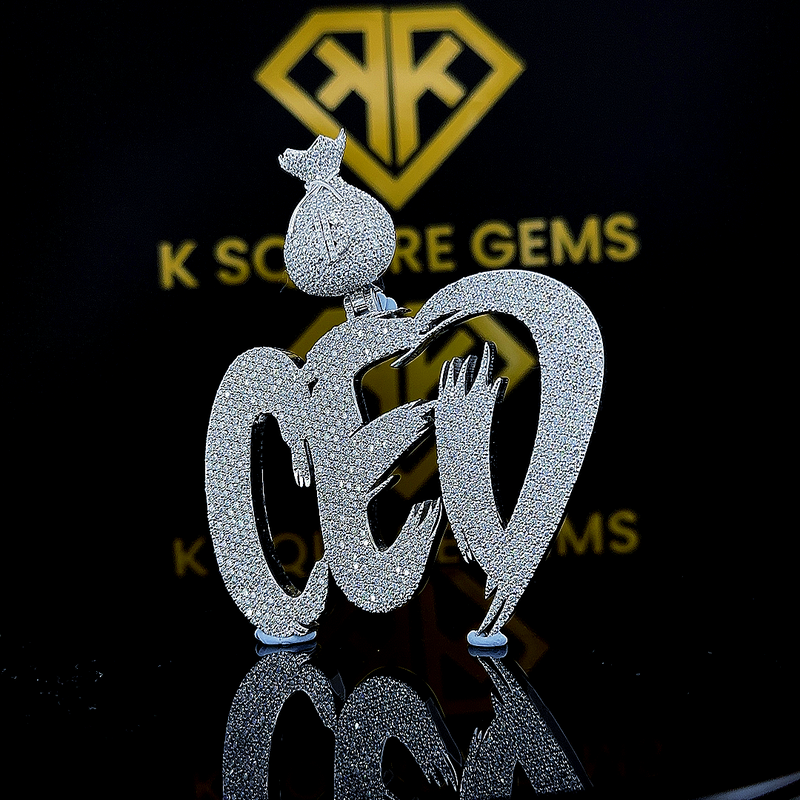 CEO Crest Moissanite Pendant