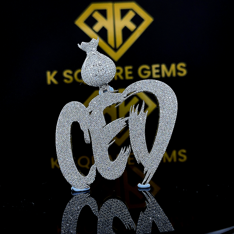 CEO Crest Moissanite Pendant