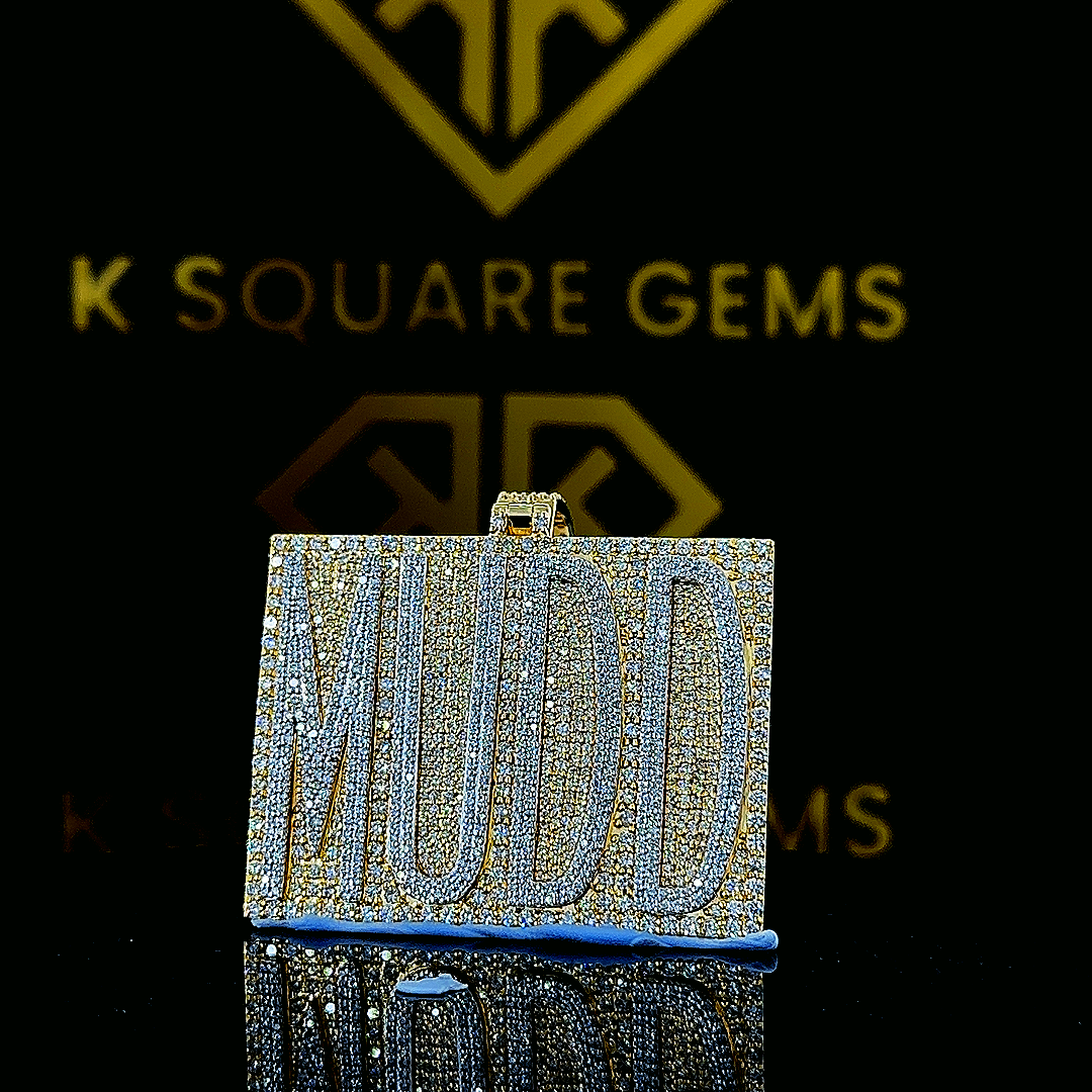 Elevate your style with the Prime 9.00 Carat Round VVS1 Moissanite Custom Pendant in 925 Sterling Silver
