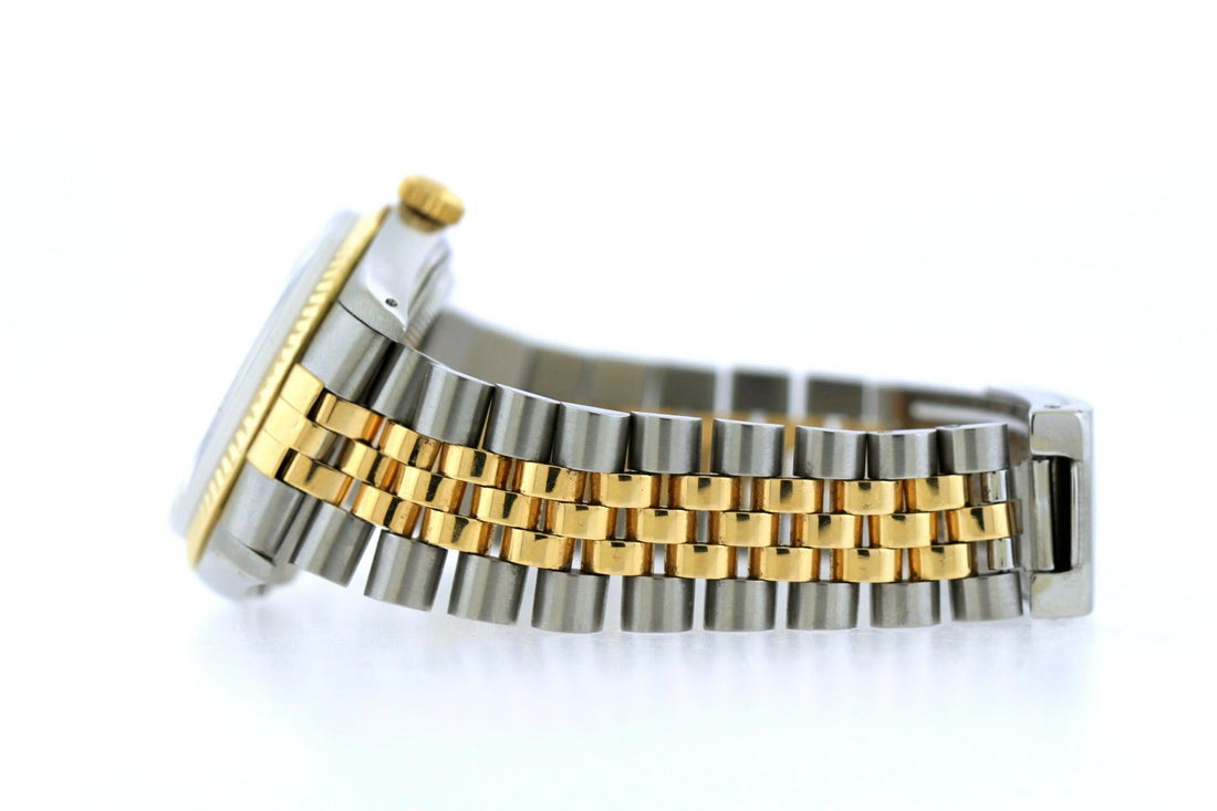 Rolex Datejust Jubilee Mother of Pearl Two Tone Watch Front View