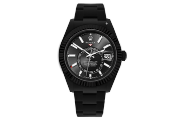 Rolex Sky-Dweller Full Black Edition Watch Front View