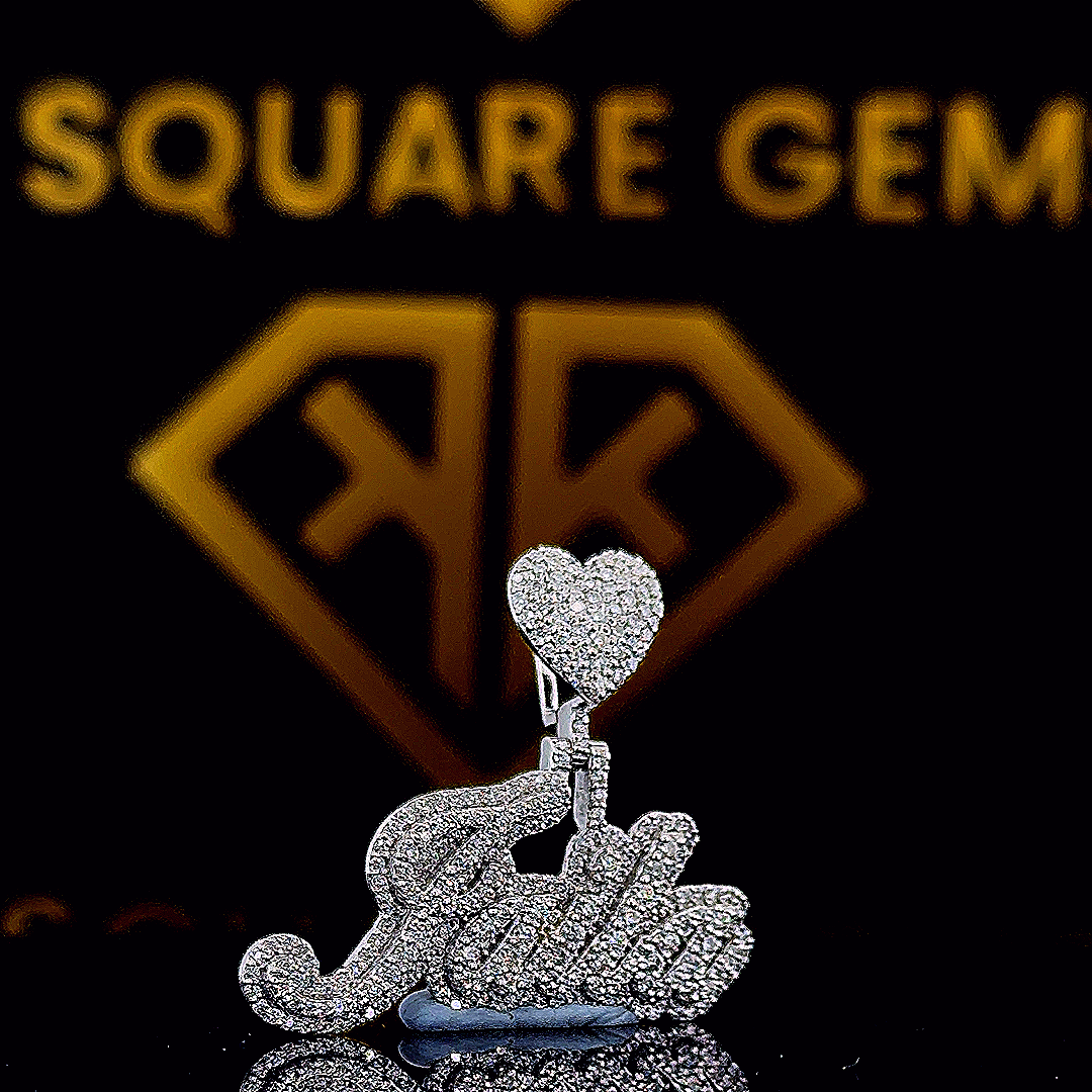 HeartBlaze Moissanite Pendent