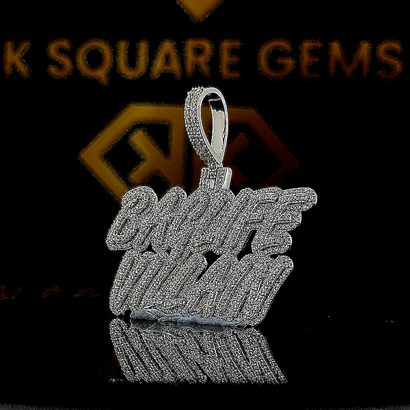 GlitzGrip Moissanite Pendent