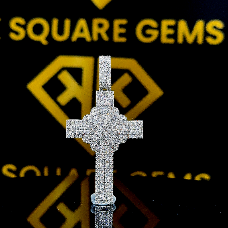 CrossFlow Moissanite Pendant