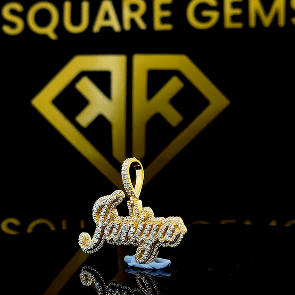 FrostScript Moissanite Pendent