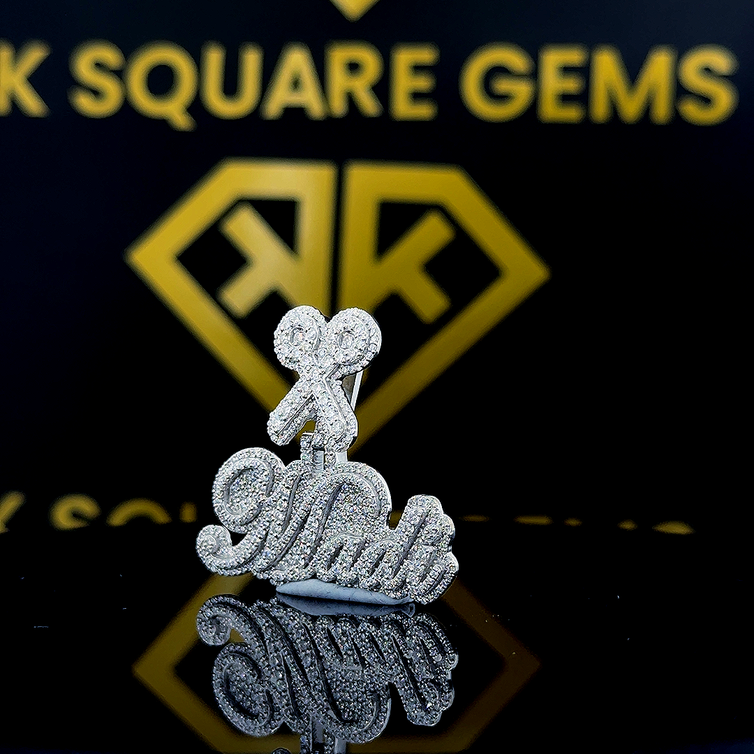 CrossMath Moissanite Pendent