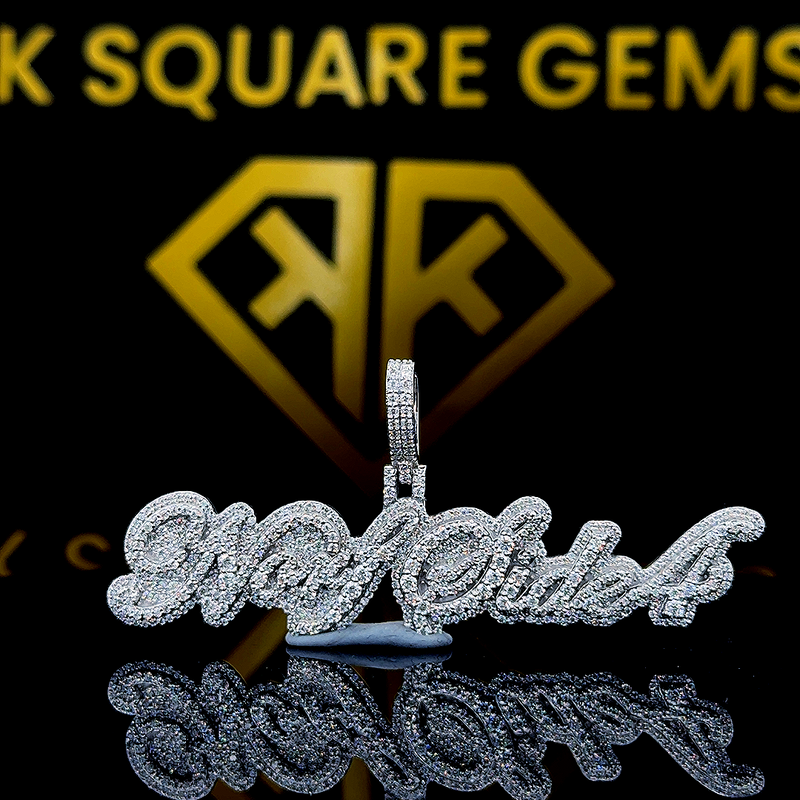Frostwave Moissanite Pendant