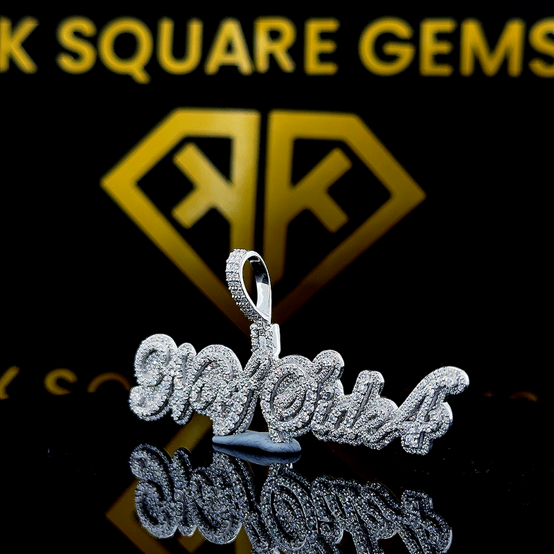 Frostwave Moissanite Pendant