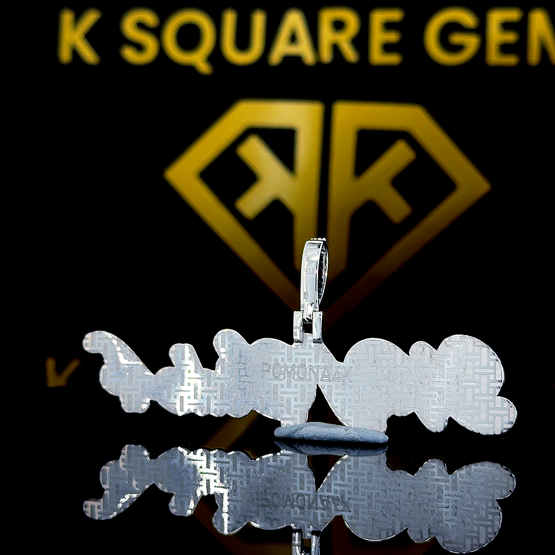 Frostwave Moissanite Pendant