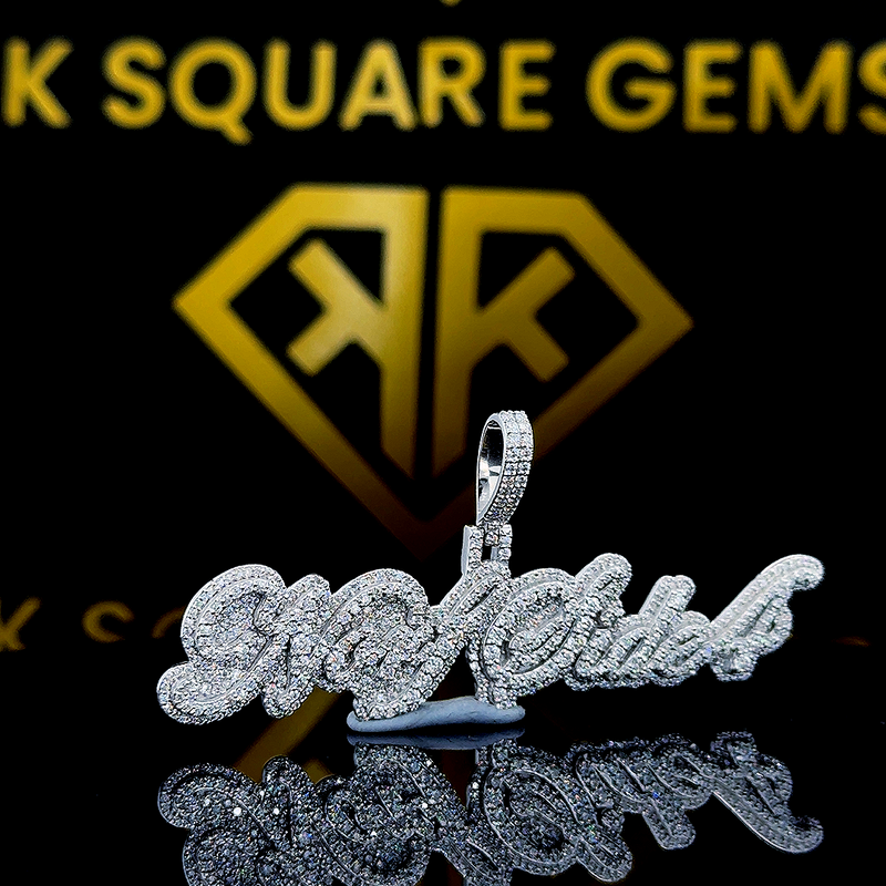 Frostwave Moissanite Pendant