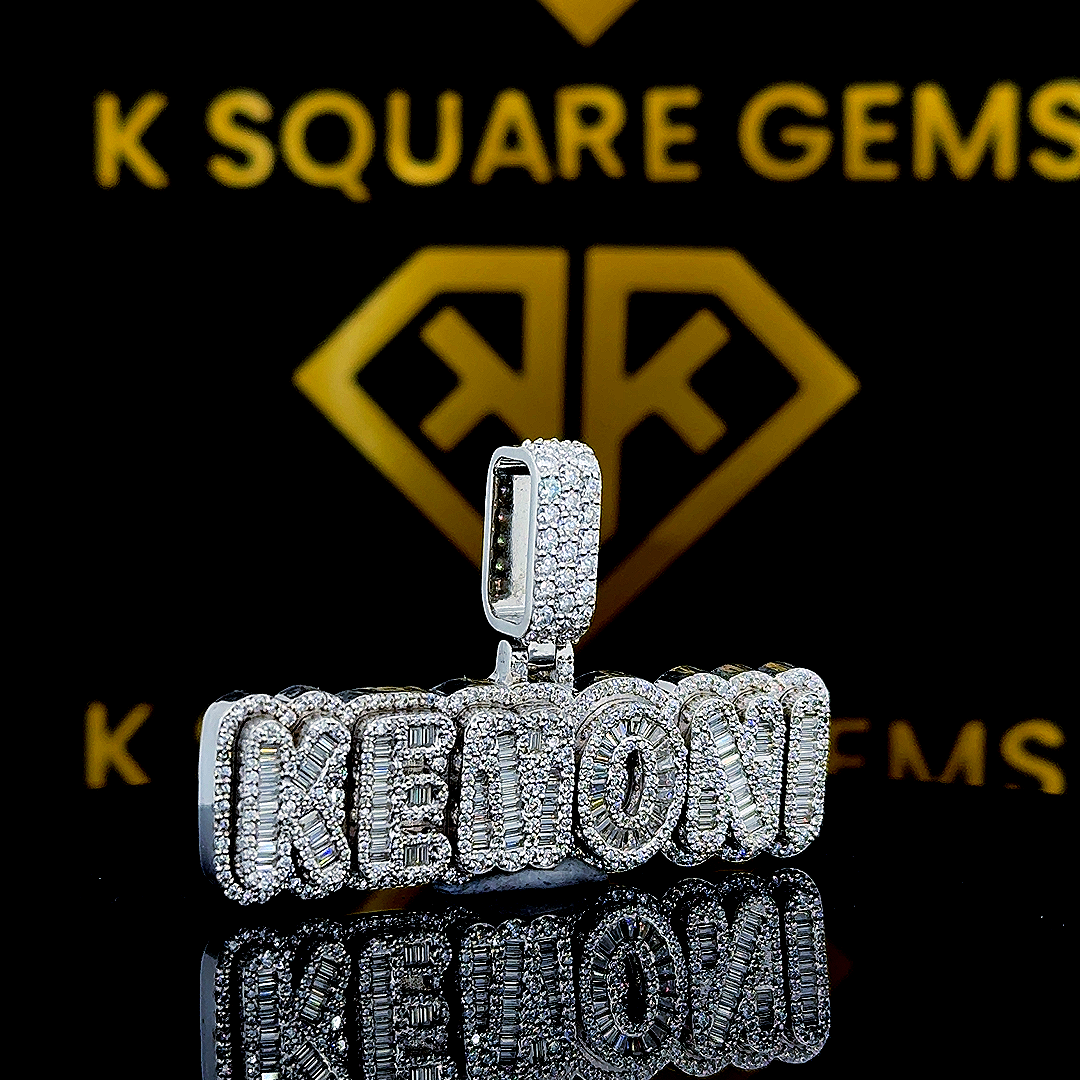 Kenetic Moissanite Pendant
