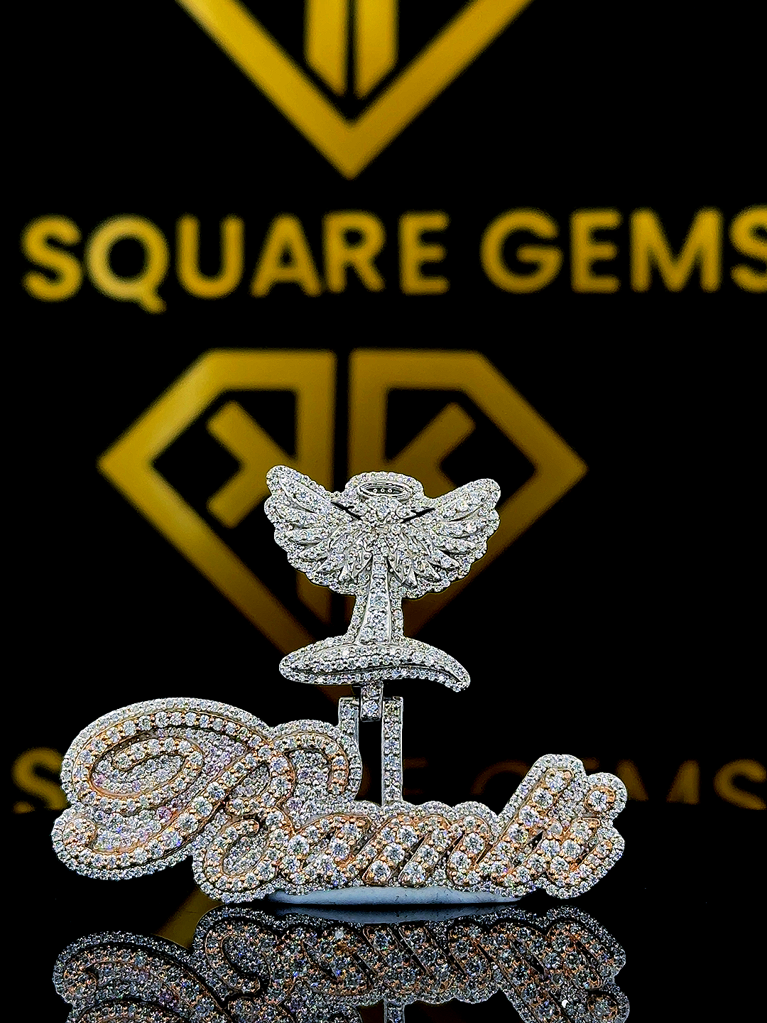 Wings Moissanite Pendent