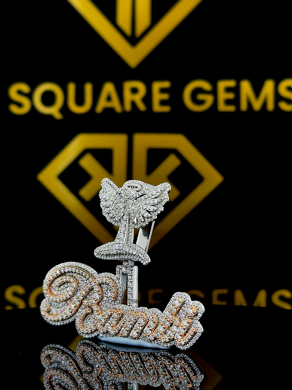 Wings Moissanite Pendent