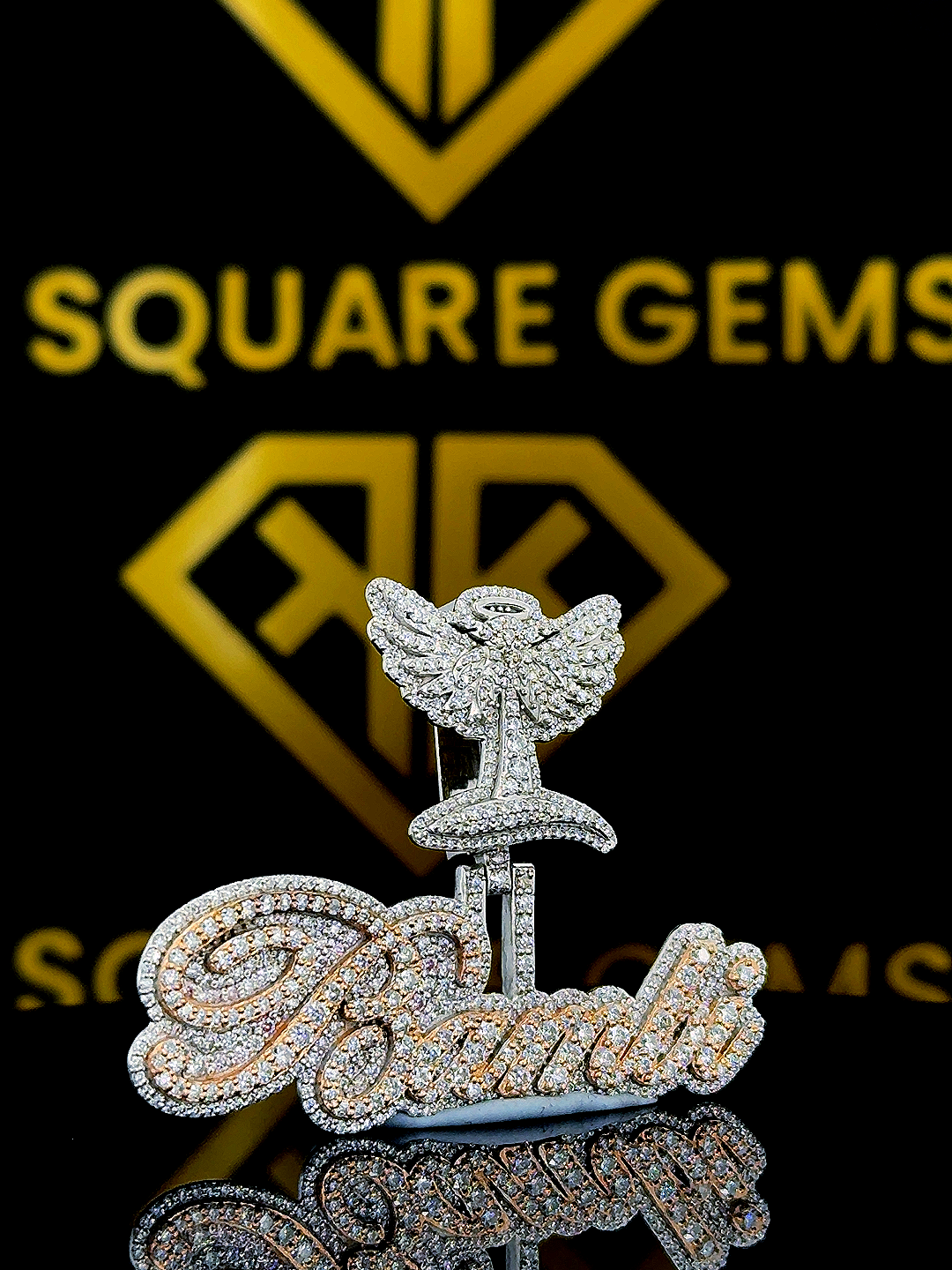 Wings Moissanite Pendent