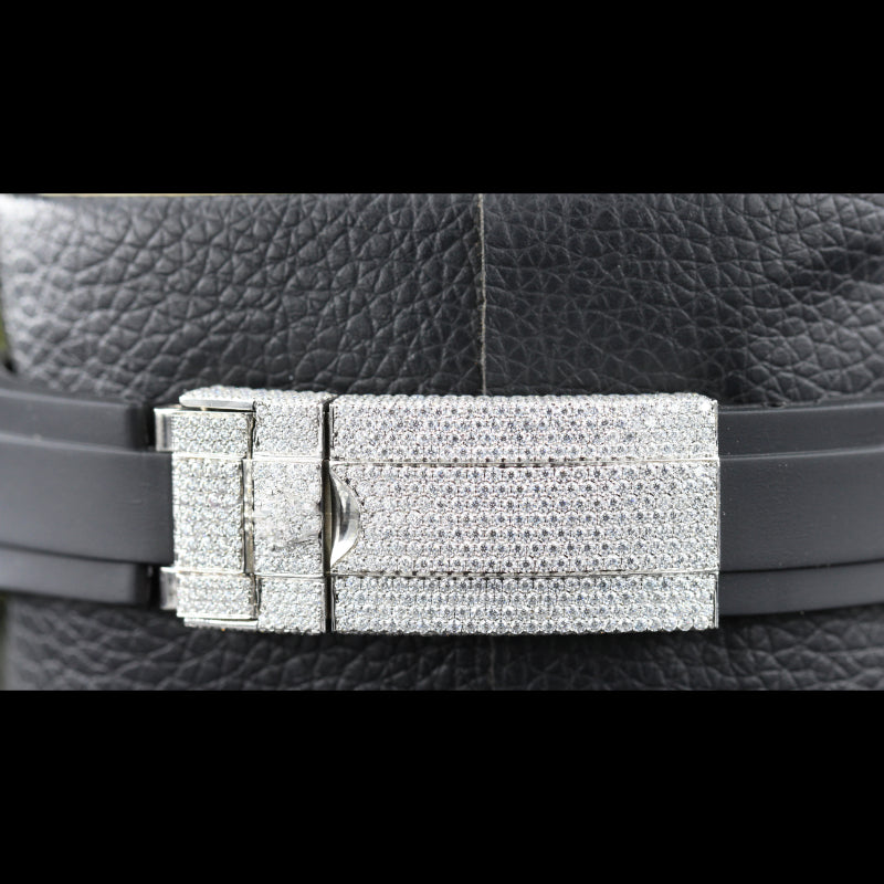 Moissanite Iced Out Watch Swiss Movement Automatic Watch For Man