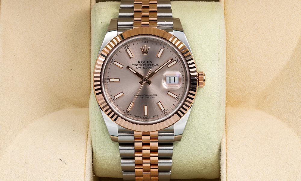 Two Tone Rolex DateJust Sundust Dial