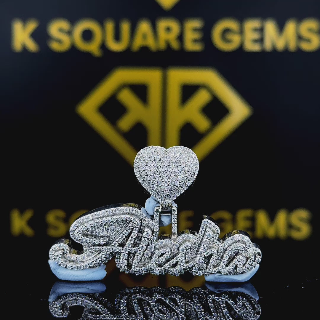 Heartfelt Aura Moissanite Pendant