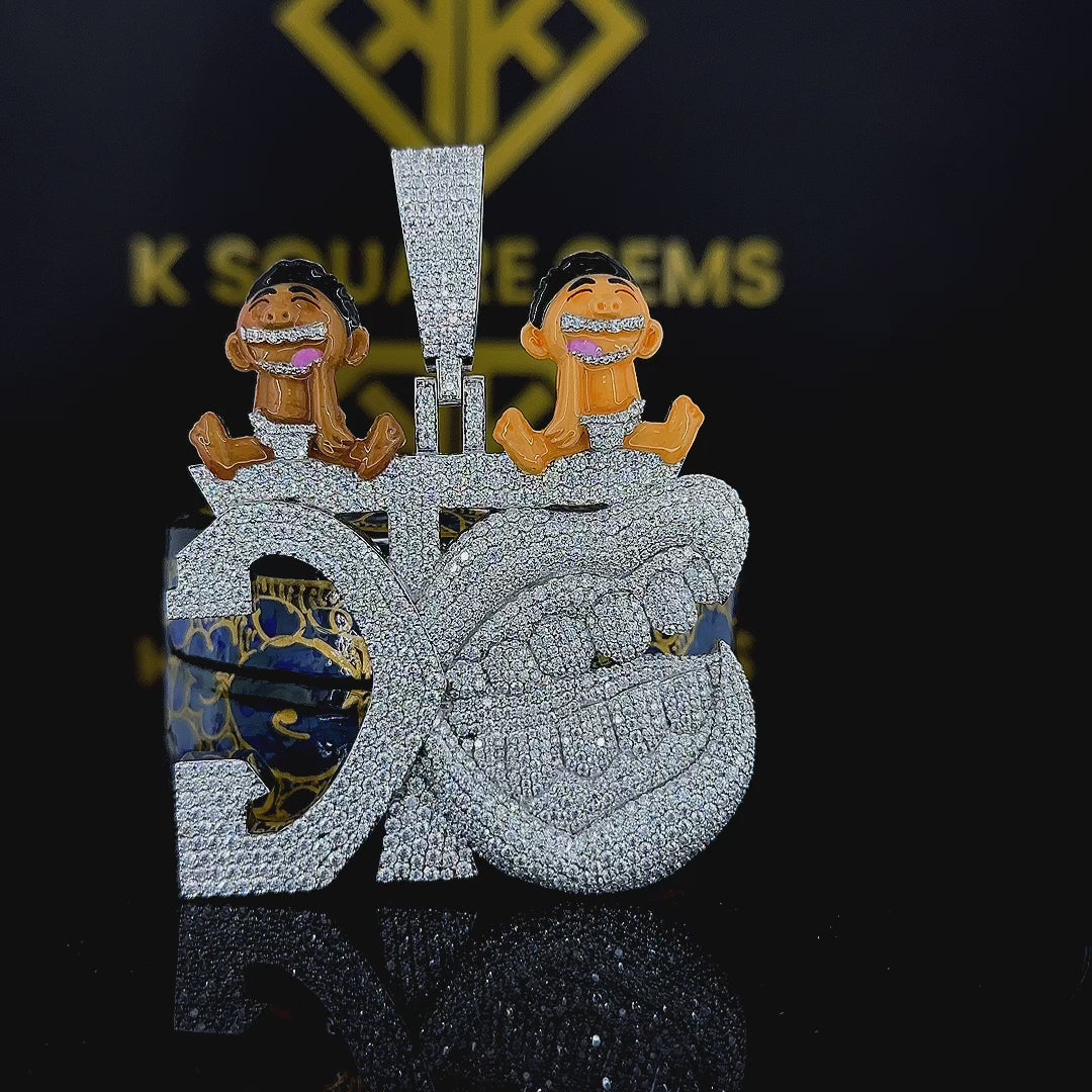 Grin Kings Moissanite Pendant