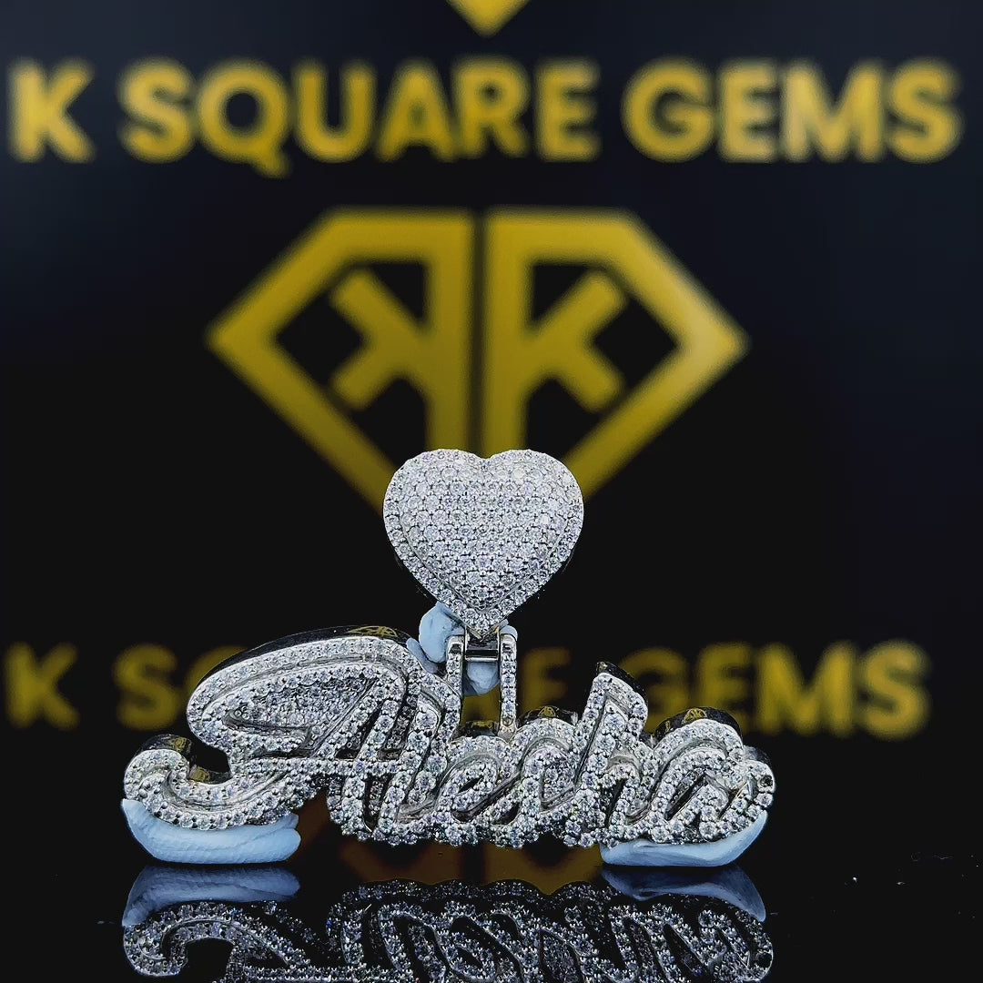 Heartfelt Aura Moissanite Pendant