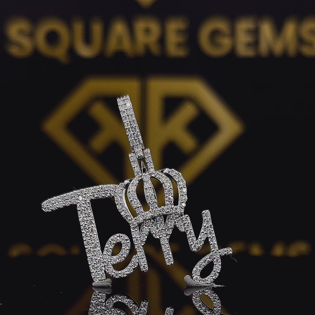 CrownTerry 1.65 Ct Moissanite Pendant