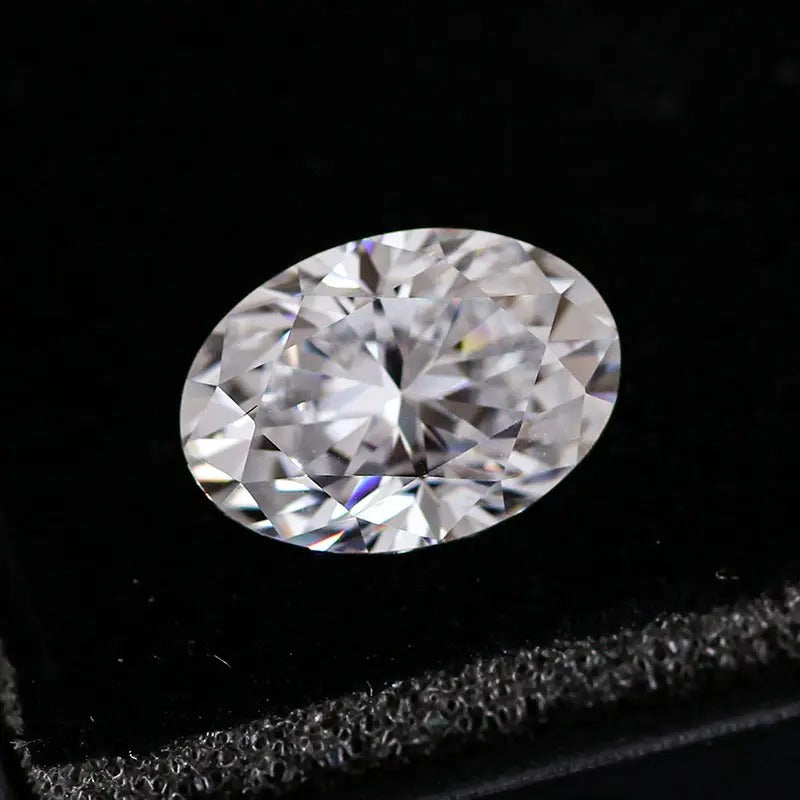 Colorless Oval Shape  Loose Moissanite