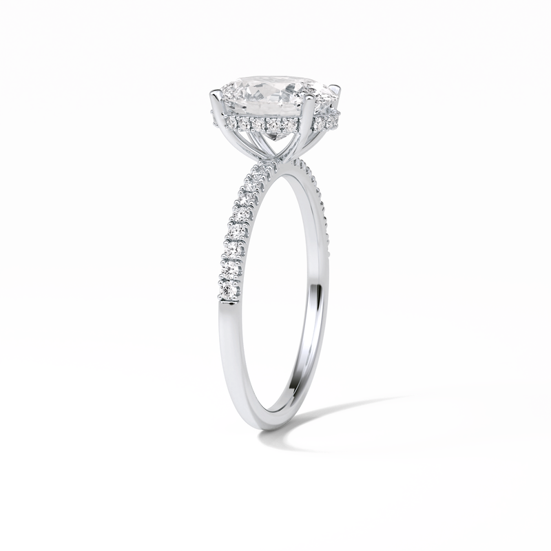 2.72 CARAT OVAL CUT MOISSANITE RING FOR ENGAGEMENT & WEDDING