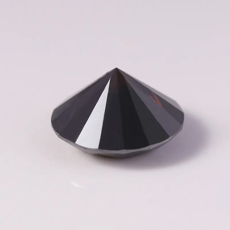 Black Color Round  Cut Loose Moissanite Diamond