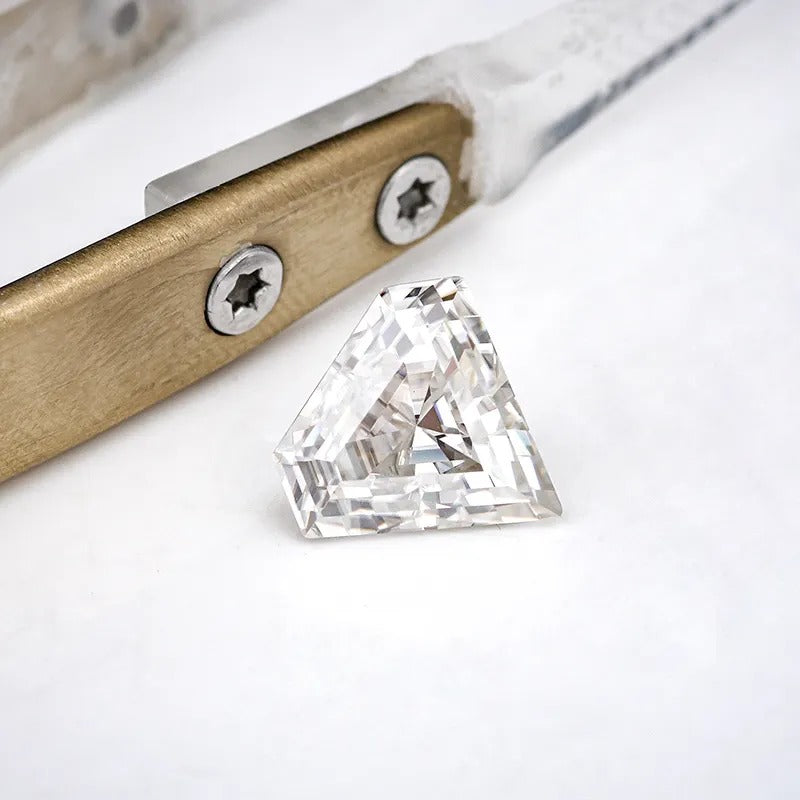 Shield Cut Colorless Loose Moissanite Diamond