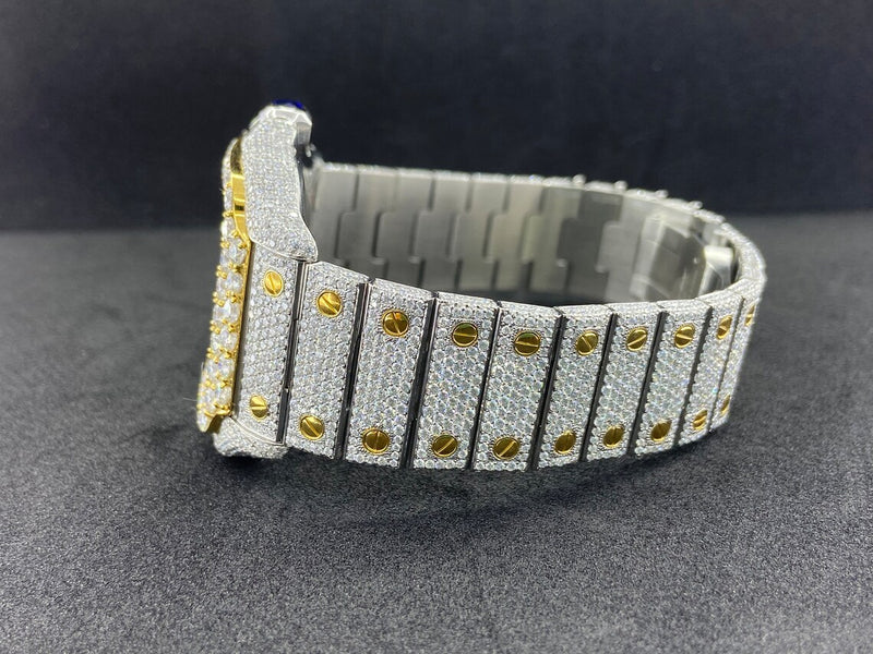 Moissanite Diamond Studed Custom  Watches