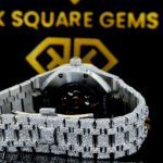Iced Out AP Moissanite Diamond Watch Back View
