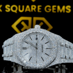 AP Royal Oak Classic Stick Markers Diamond Pave Dial Fully Iced Out Moissanite Watch