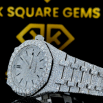 Iced Out AP Moissanite Diamond Watch Left View