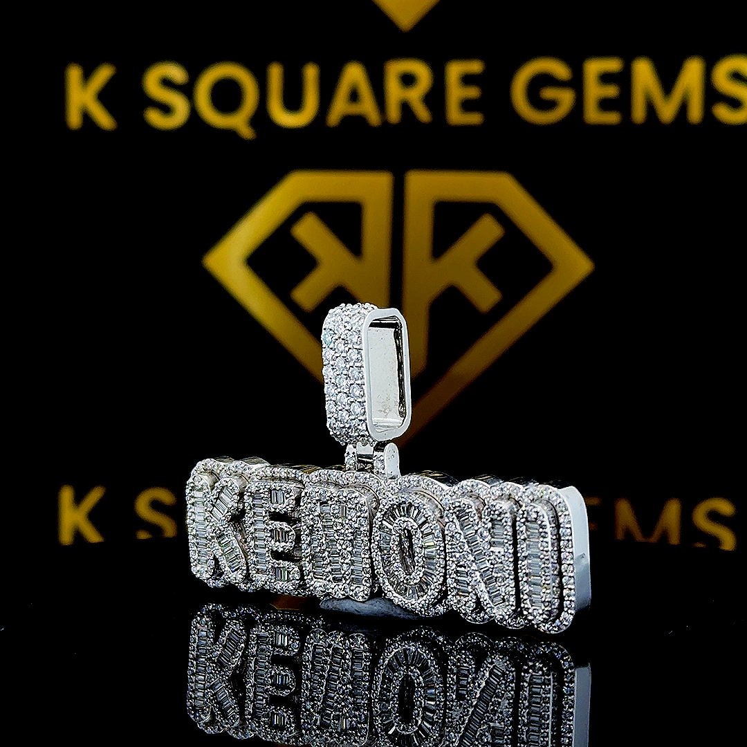 Kenetic Moissanite Pendant