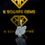 GlamTwist 1.50 Ct VVS1 Moissanite Custom Pendant in 925 Sterling Silver