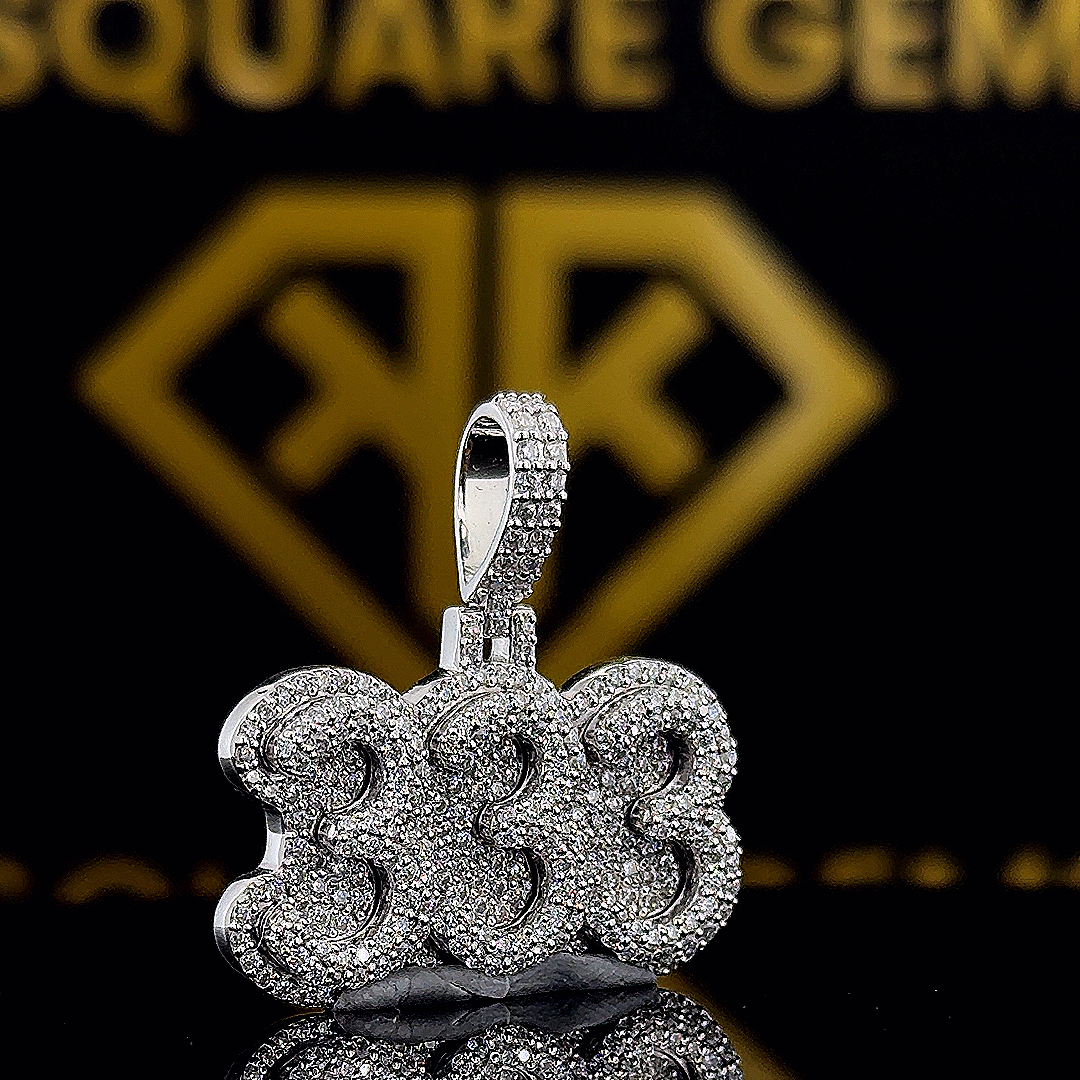 Discover the TripleLux 1.75 Ct Moissanite Custom Hip Hop Pendant. Crafted in sterling silver