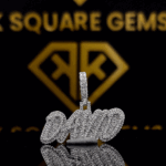 The SparkLit Round Moissanite Hip Hop Pendant features a 1.18 Ct VVS1 Moissanite diamond in 925 sterling silver
