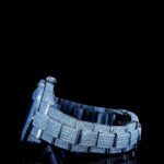 Datejust Rolex Full Iced Out Moissanite Diamond Watch Right Strap 2 View