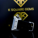 Iced Out Richard Mille Black Strap Moissanite Diamond Watch left Strap View